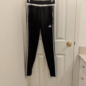 Adidas xs sweatpants w/ white stripe